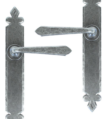 From The Anvil Pewter Cromwell Sprung Lever Latch Set