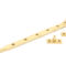 From The Anvil Polished Brass 12'' Peardrop Stay