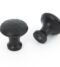 From The Anvil Black Beaten Cupboard Knob - Small