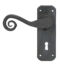 From The Anvil Beeswax Sprung Monkeytail Lever Lock Handle Set -