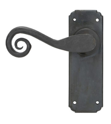 From The Anvil Beeswax Sprung Monkeytail Lever Latch Handle Set