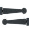 From The Anvil Black 6" T Hinge (pair)