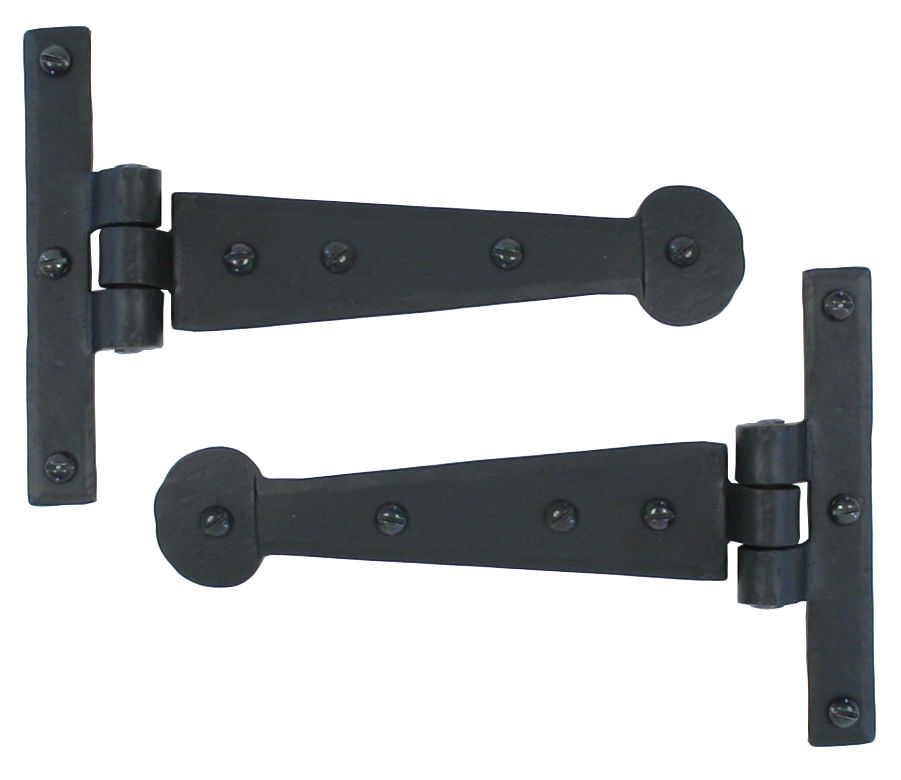 From The Anvil Black 6" T Hinge (pair)