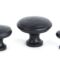 From The Anvil Black Beaten Cupboard Knob - Medium