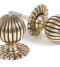 From The Anvil Aged Brass Flower Mortice Knob Set