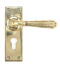 Aged Brass Hinton Lever Euro Set