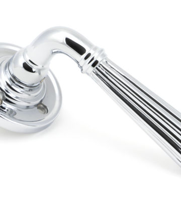 From The Anvil Polished Chrome Hinton Lever On Rose Set