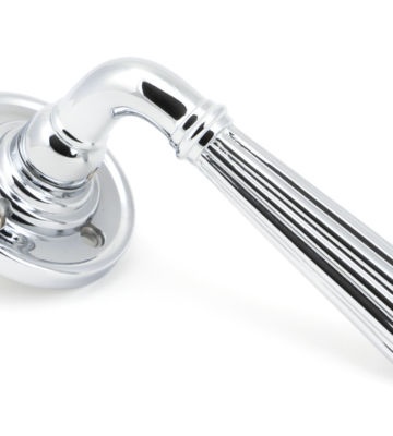 From The Anvil Polished Chrome Hinton Lever on Rose Set