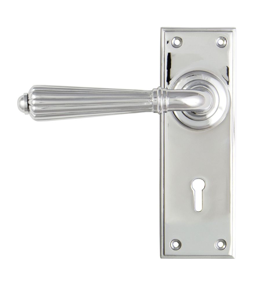 Polished Chrome Hinton Lever Lock Set