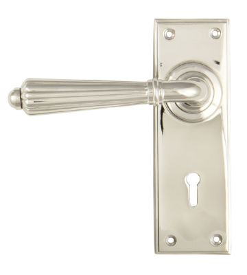 From The Anvil Polished Nickel Hinton Lever Lock Set