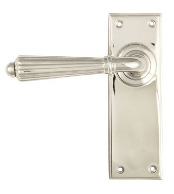 From The Anvil Polished Nickel Hinton Lever Latch Set