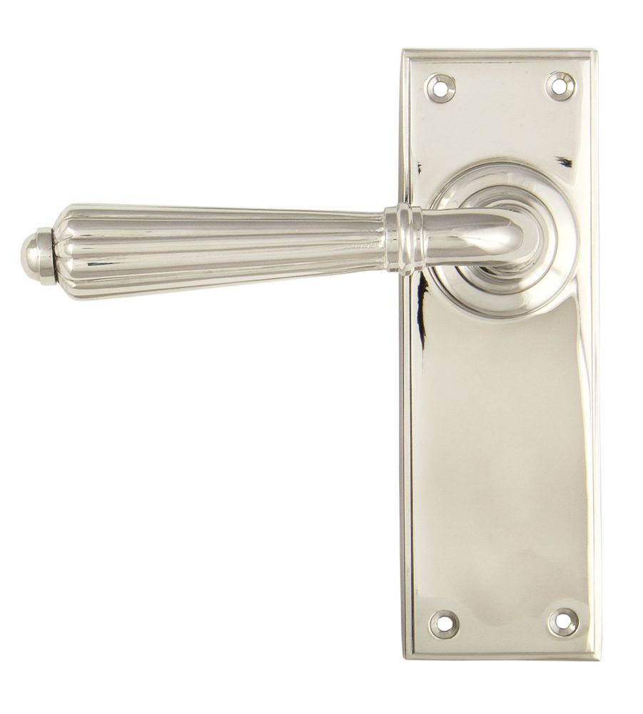 Polished Nickel Hinton Lever Latch Set