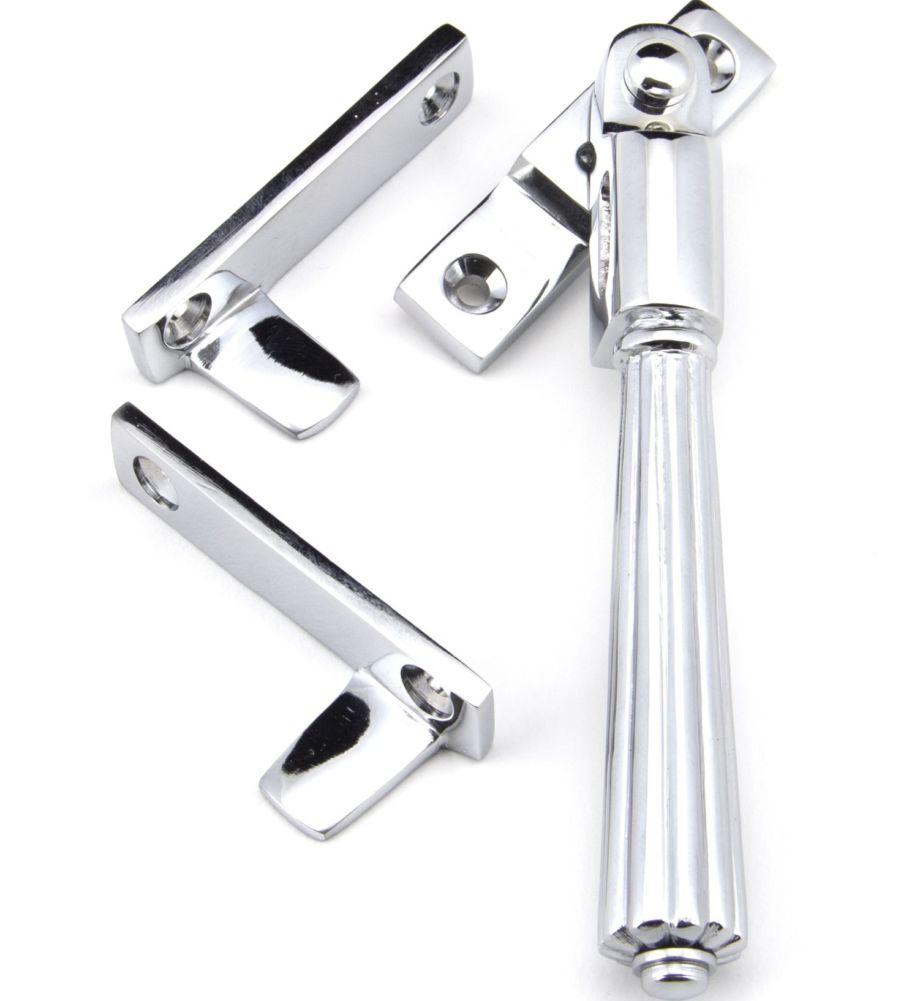 Polished Chrome Night-Vent Locking Hinton Fastener