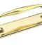 Aged Brass 300mm Art Deco Pull Handle on Backplate