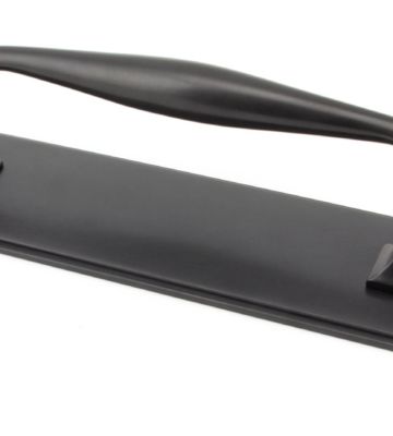 From The Anvil Aged Bronze 300mm Art Deco Pull Handle on Backplate