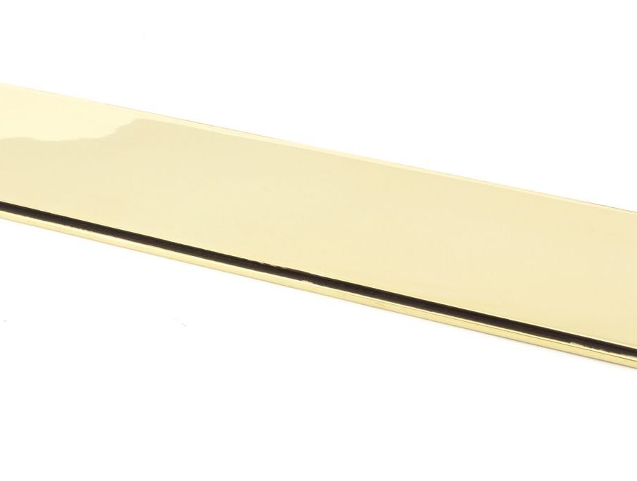 Aged Brass 425mm Art Deco Fingerplate