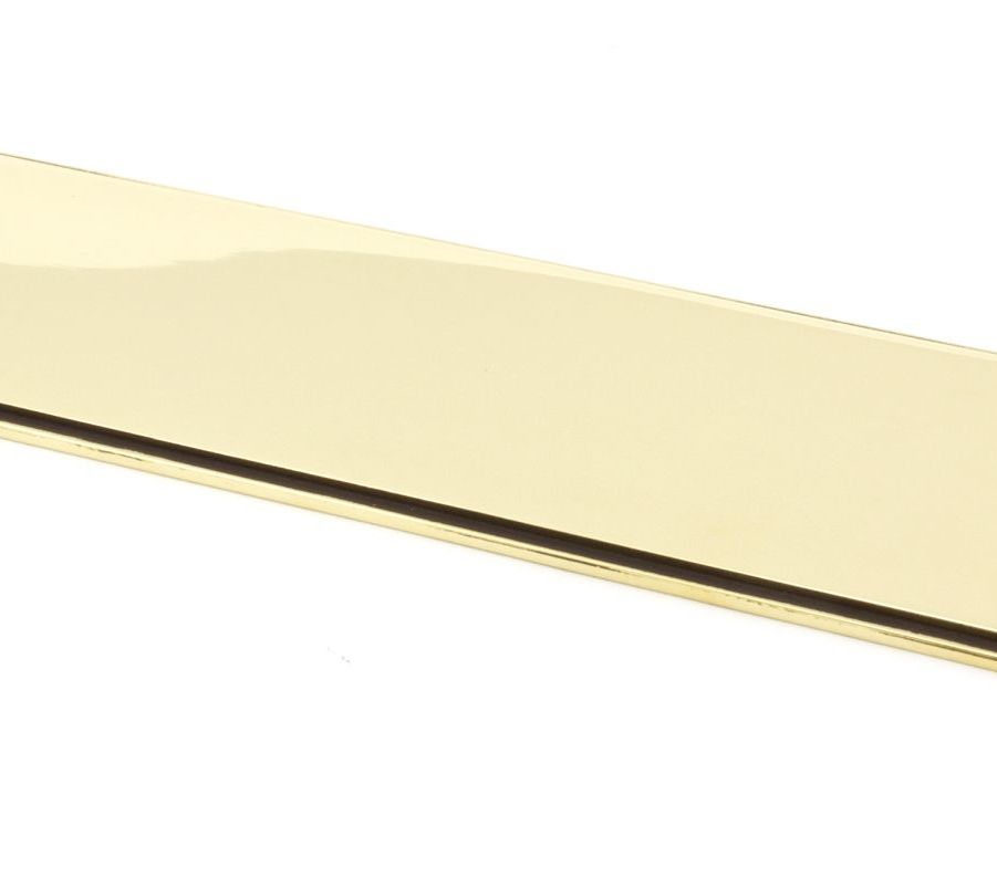 Aged Brass 300mm Art Deco Fingerplate