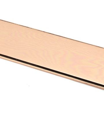 From The Anvil Polished Bronze 300mm Art Deco Fingerplate