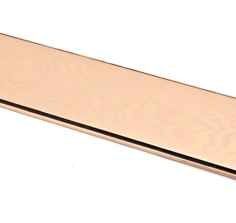 Polished Bronze 300mm Art Deco Fingerplate