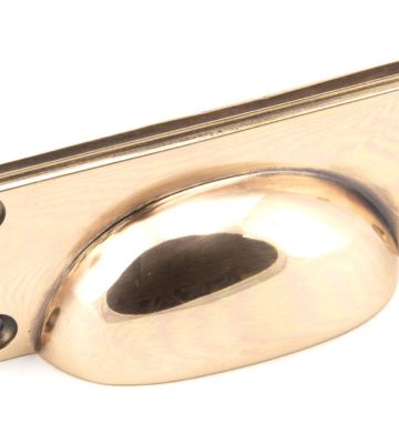 From The Anvil Polished Bronze Art Deco Drawer Pull