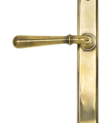 From The Anvil Aged Brass Newbury Slimline Lever Latch Set