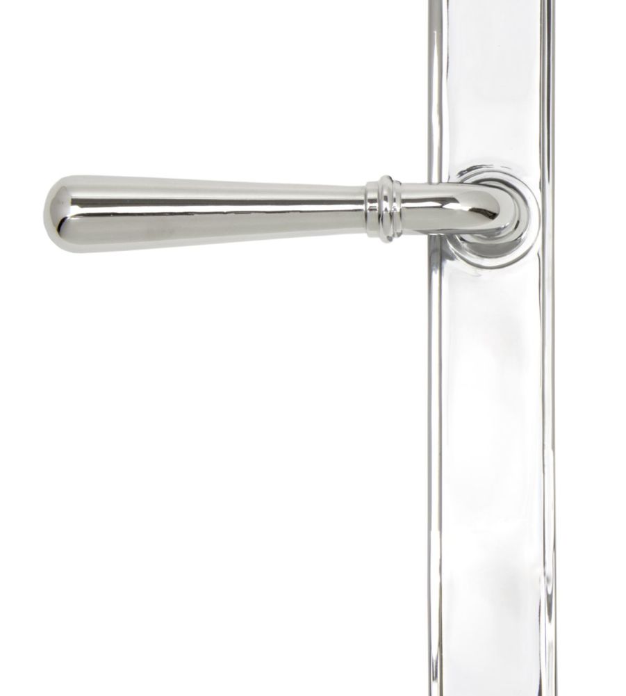 Polished Chrome Newbury Slimline Lever Latch Set