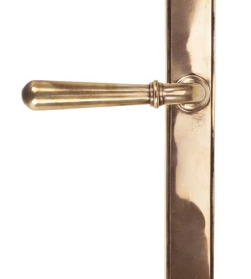 From The Anvil Polished Bronze Newbury Slimline Lever Latch Set