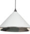 Light Grey Hammered Nickel Hockley Pendant