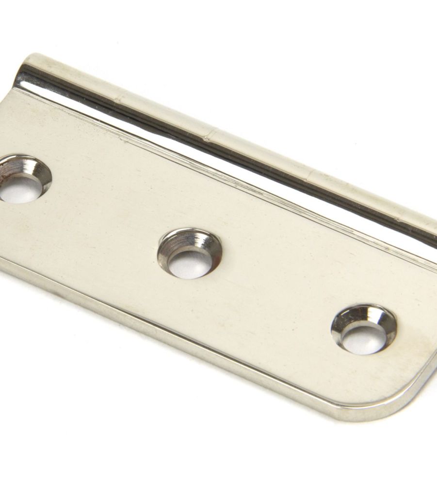 Polished Nickel 75mm Dummy Butt Hinge