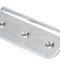 Satin Chrome 75mm Dummy Butt Hinge