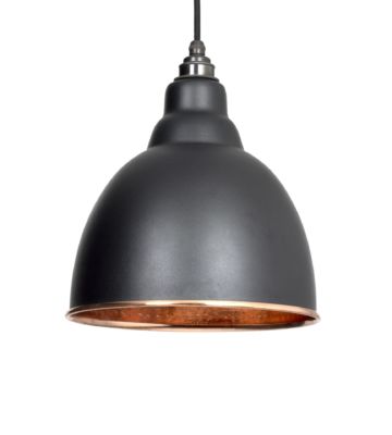 From The Anvil Black & Hammered Copper Brindley Pendant