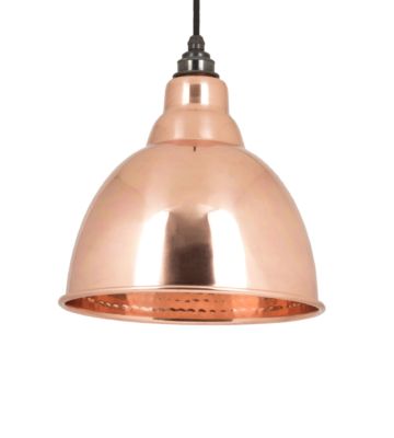 From The Anvil Hammered Copper Interior Brindley Pendant