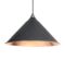 Black & Hammered Copper Hockley Pendant