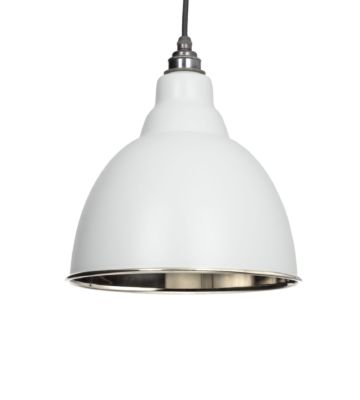 From The Anvil Light Grey & Smooth Nickel Brindley Pendant