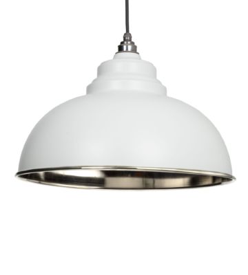 From The Anvil Light Grey & Smooth Nickel Harborne Pendant