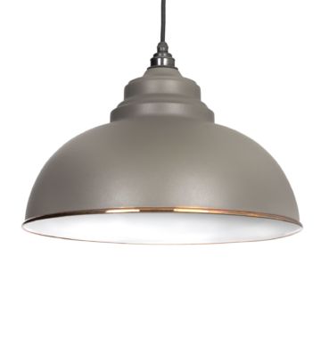 From The Anvil Warm Grey & White Interior Harborne Pendant