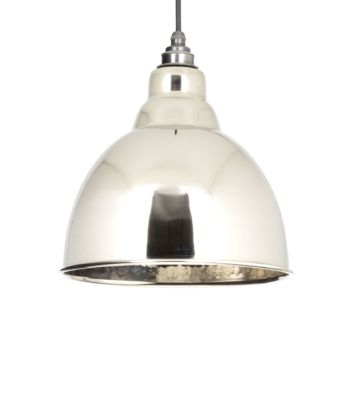 From The Anvil Hammered Nickel Interior Brindley Pendant