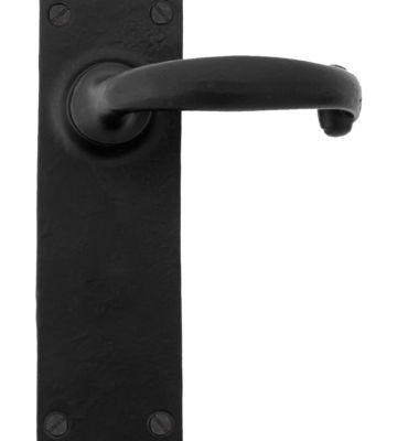 From The Anvil Black Cottage Lever Latch Set