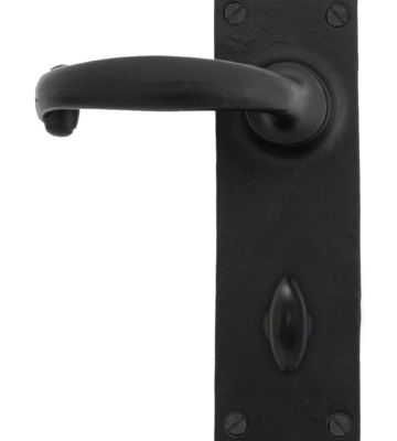 From The Anvil Black Cottage Lever Bathroom Set