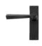 From The Anvil Black Straight Lever Latch Set