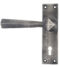 From The Anvil Antique Pewter Straight Lever Lock Set