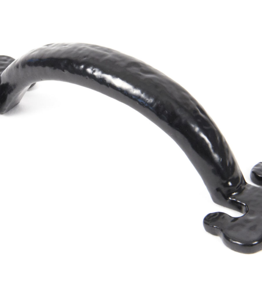 From The Anvil Black Antique 6" Fleur-de-Lys Pull Handle