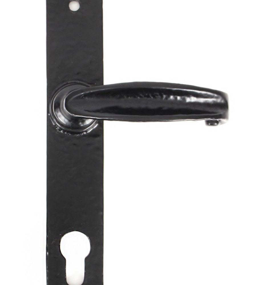 From The Anvil Black Antique Cottage Lever Unsprung Espag. Lock Set