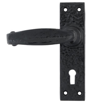 From The Anvil Black Lever Lock Set