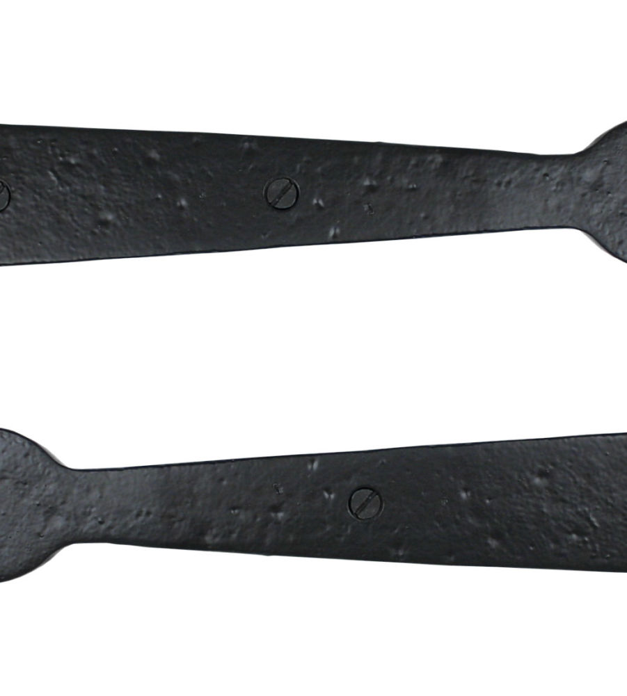 From The Anvil Black Smooth 12" T Hinge (pair)