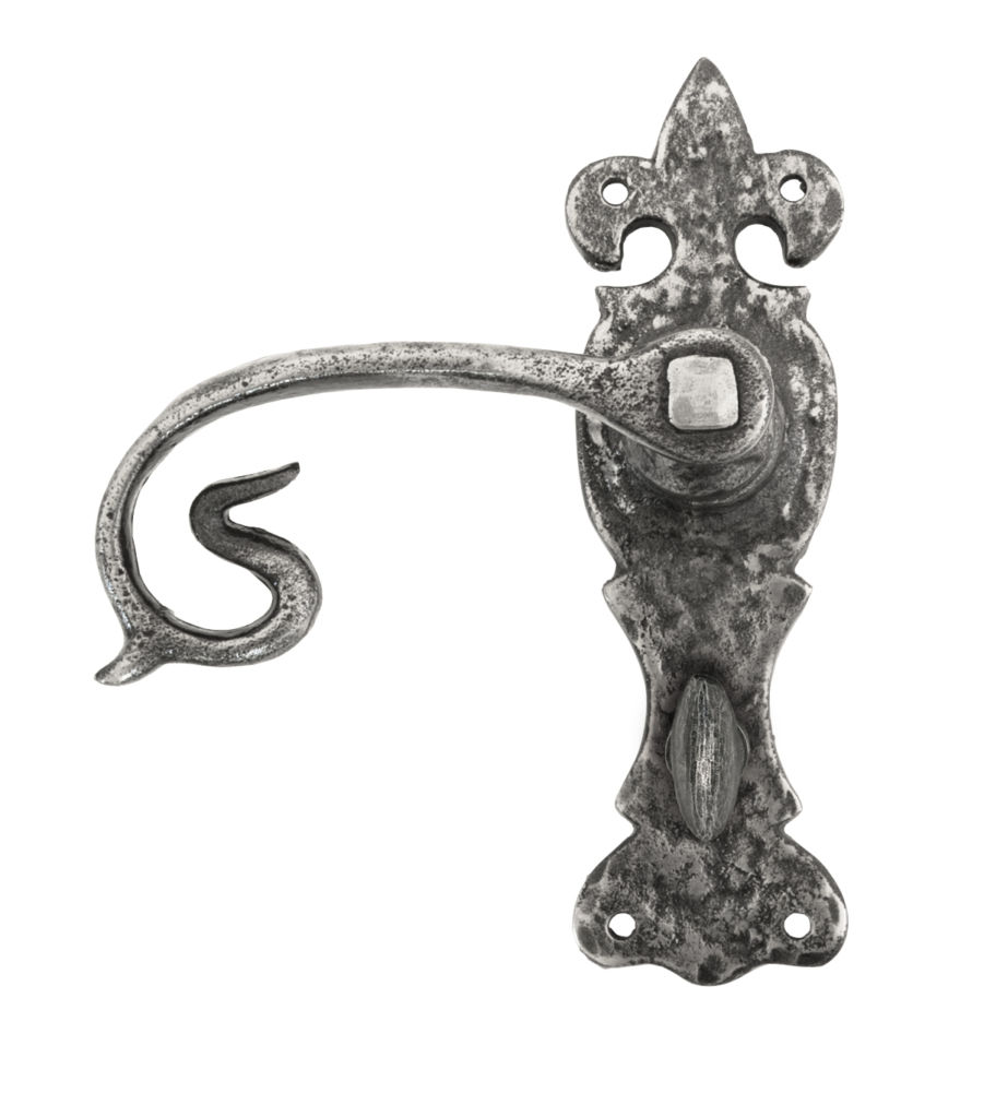 From The Anvil Natural Textured Curly Lever Bathroom Set