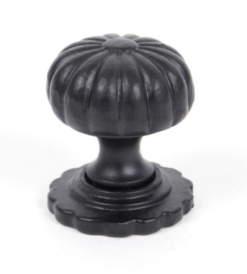 From The Anvil Black Cabinet Knob (with Base) – Small