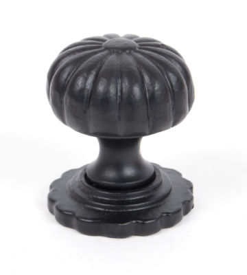 From The Anvil Black Cabinet Knob (with base) – Small