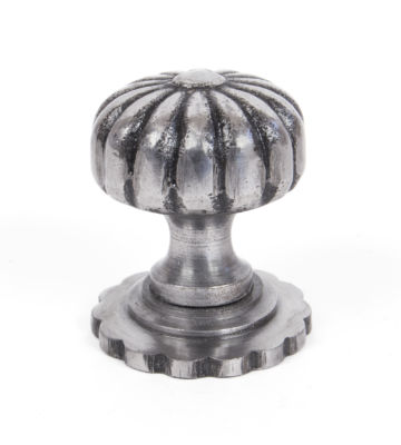From The Anvil Natural Smooth Cabinet Knob (with Base) – Small