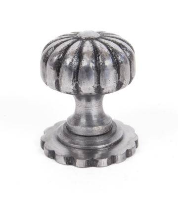 From The Anvil Natural Smooth Cabinet Knob (with base) – Small